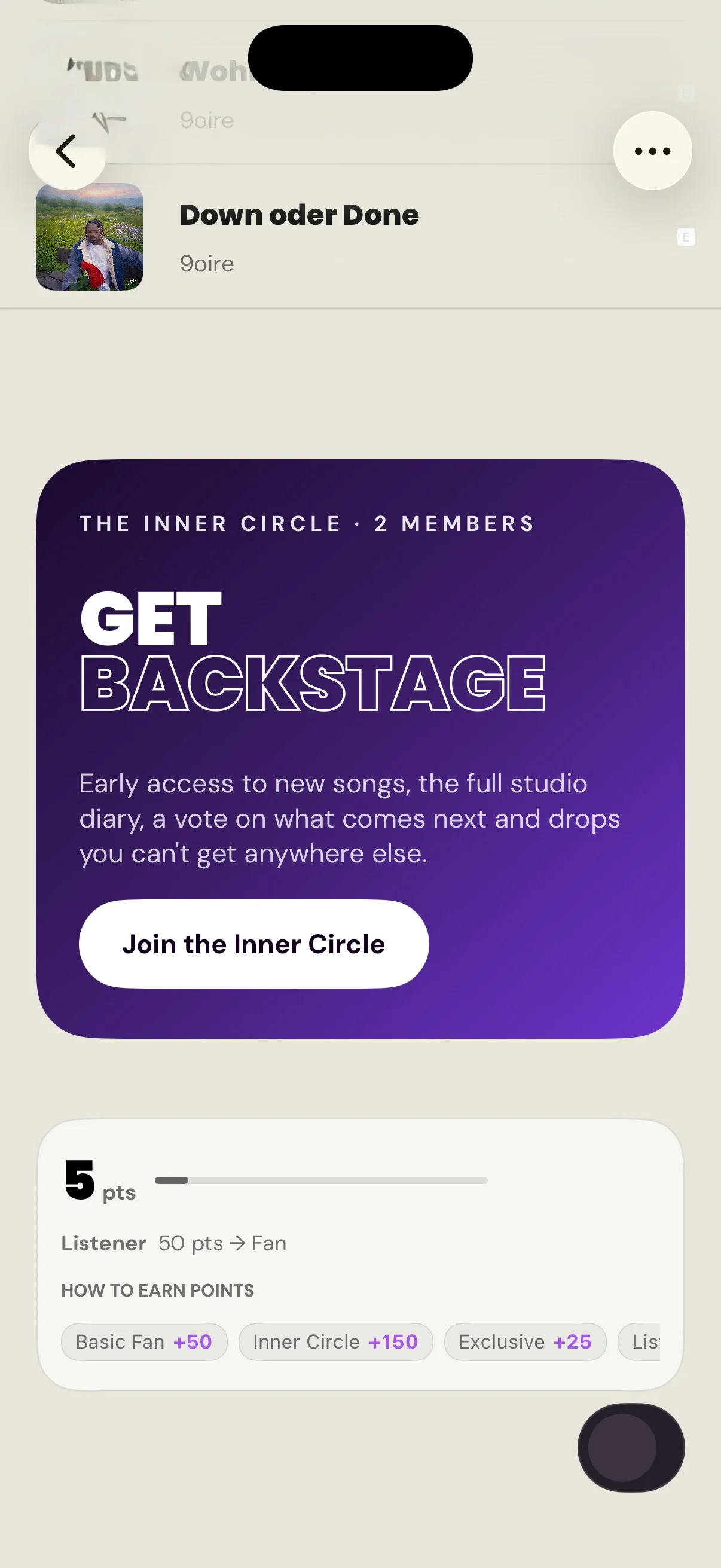 Musikeers Circles – fan community and local scene discovery